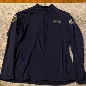 Under Armour Navy Quarter-Zip Pullover with Green 'Irish' Script